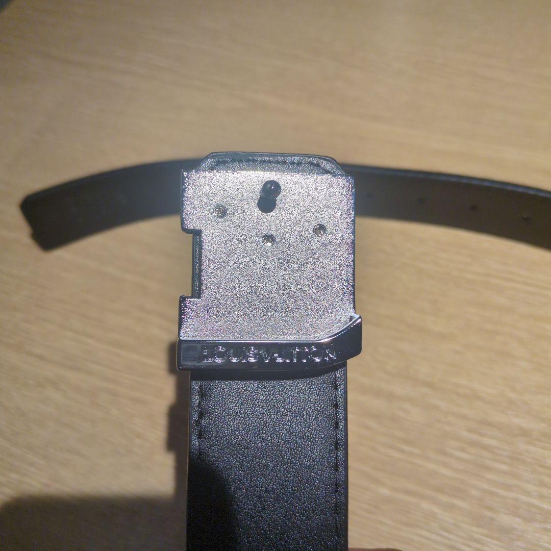 ルイ・ヴィトン ブラックレザー ベルト 105 cm