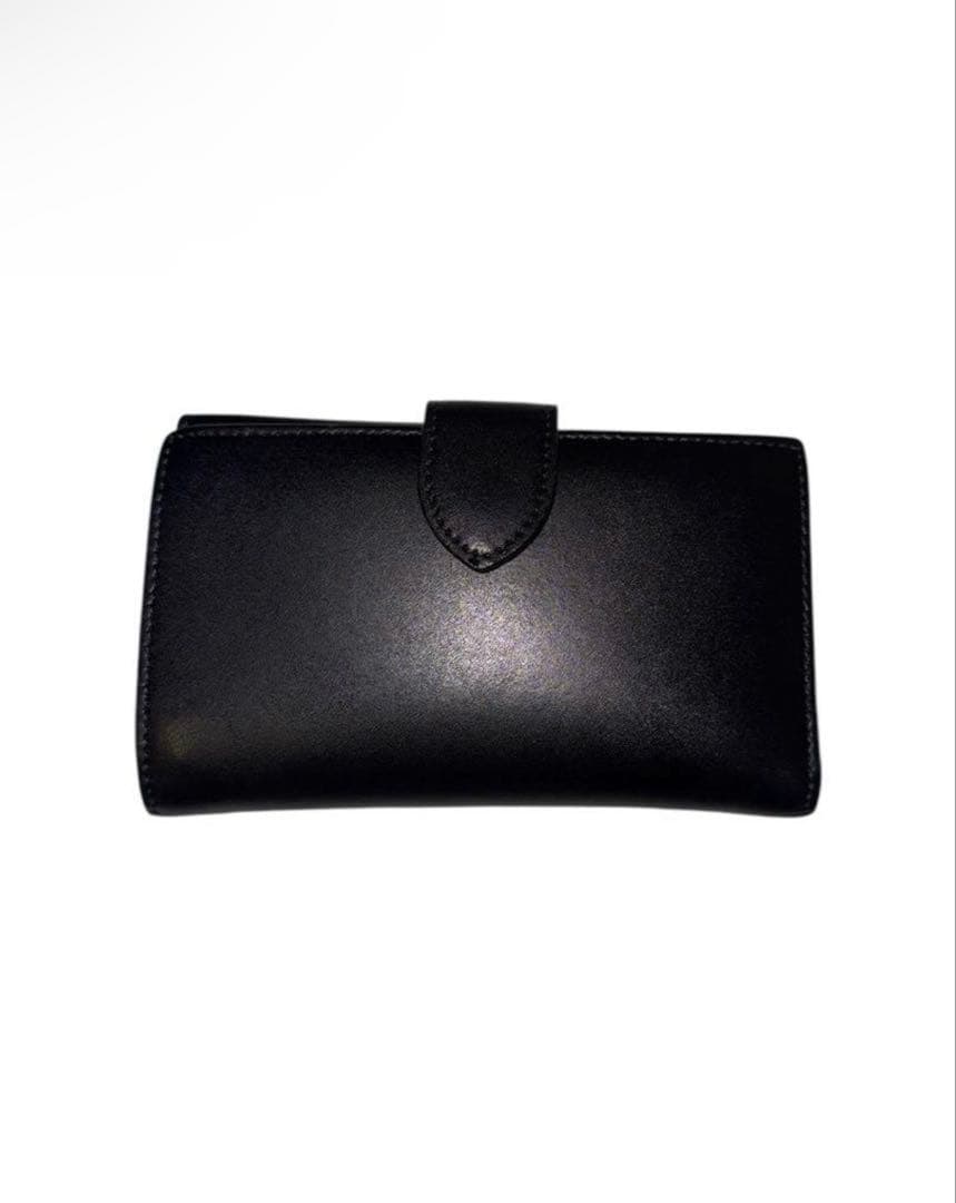 美品　FENDI ブラックレザー 二つ折り財布