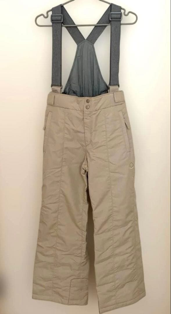 ellesse ベージュ スキーウェア 上下グローブセット