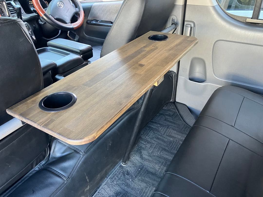 200系ハイエースセカンドテーブル(エボニー)900mm×300mm