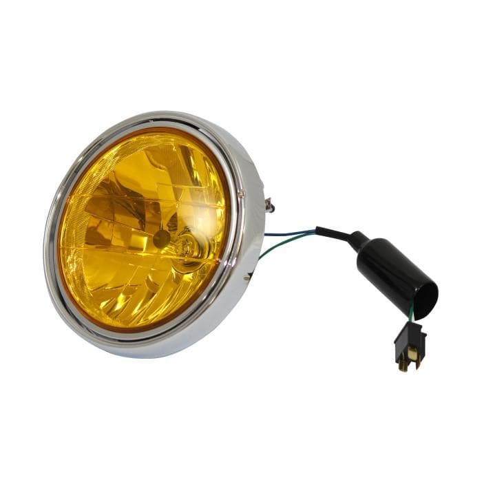 カワサキ車用 φ180 マルチリフレクター ヘッドライト イエローレンズ