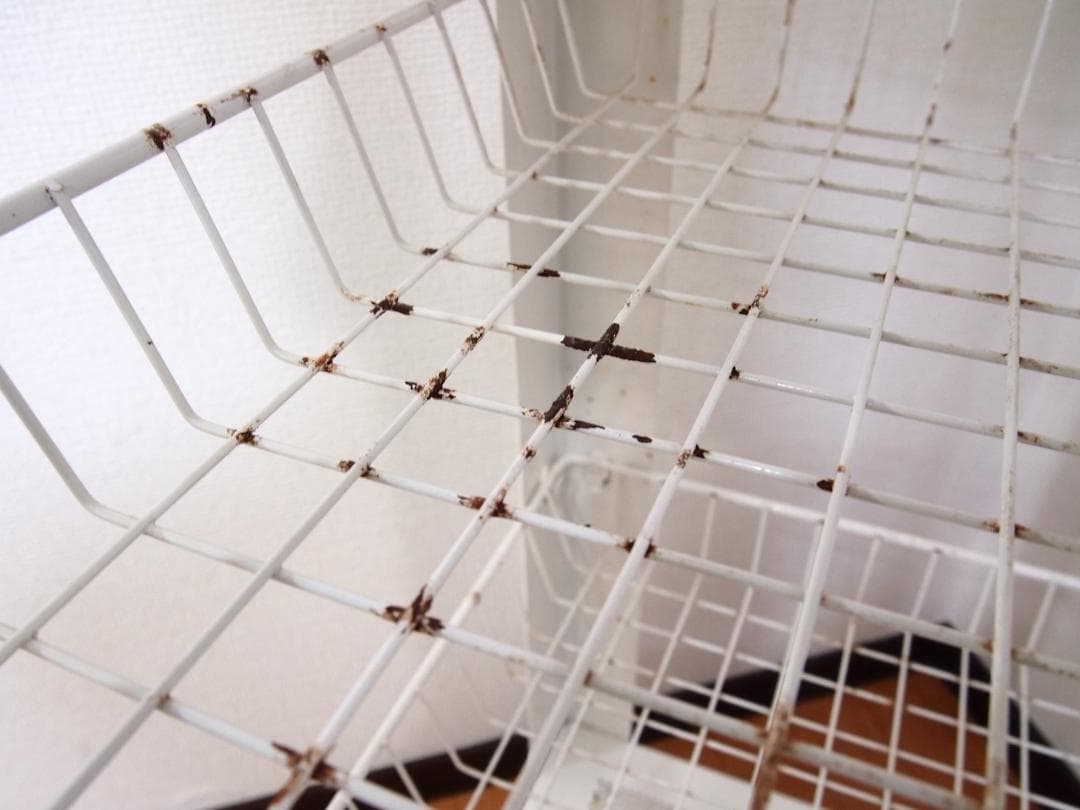 【良品】厨房器具 鉄製 キッチンワゴン キャスター付き 錆びあり 飲食店 家具