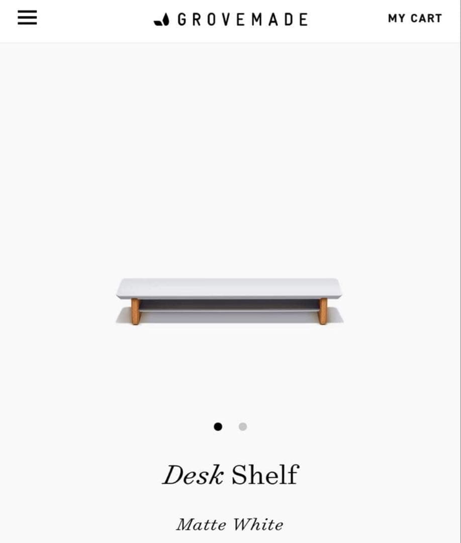 Grovemade Desk Shelf ホワイト Mサイズ