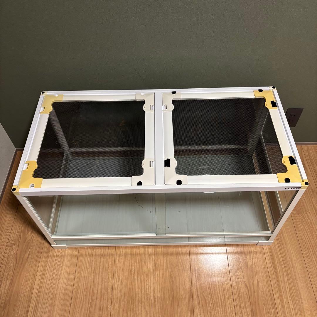 爬虫類ケージ　三晃商会　パンテオンWH9045 小動物ガラスケージ※直接受け渡し