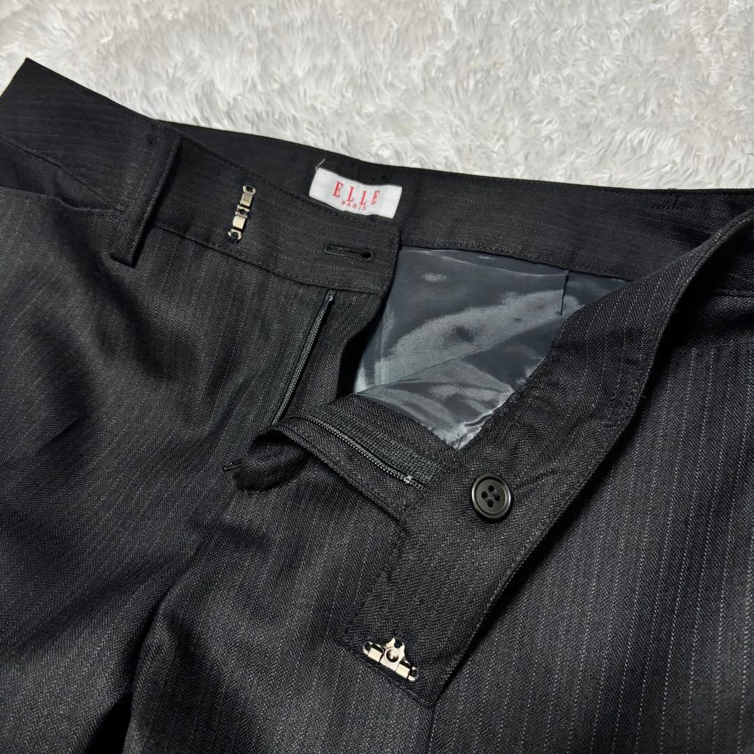 mimihi ELLE ブラック ストライプ シルク 3点セット