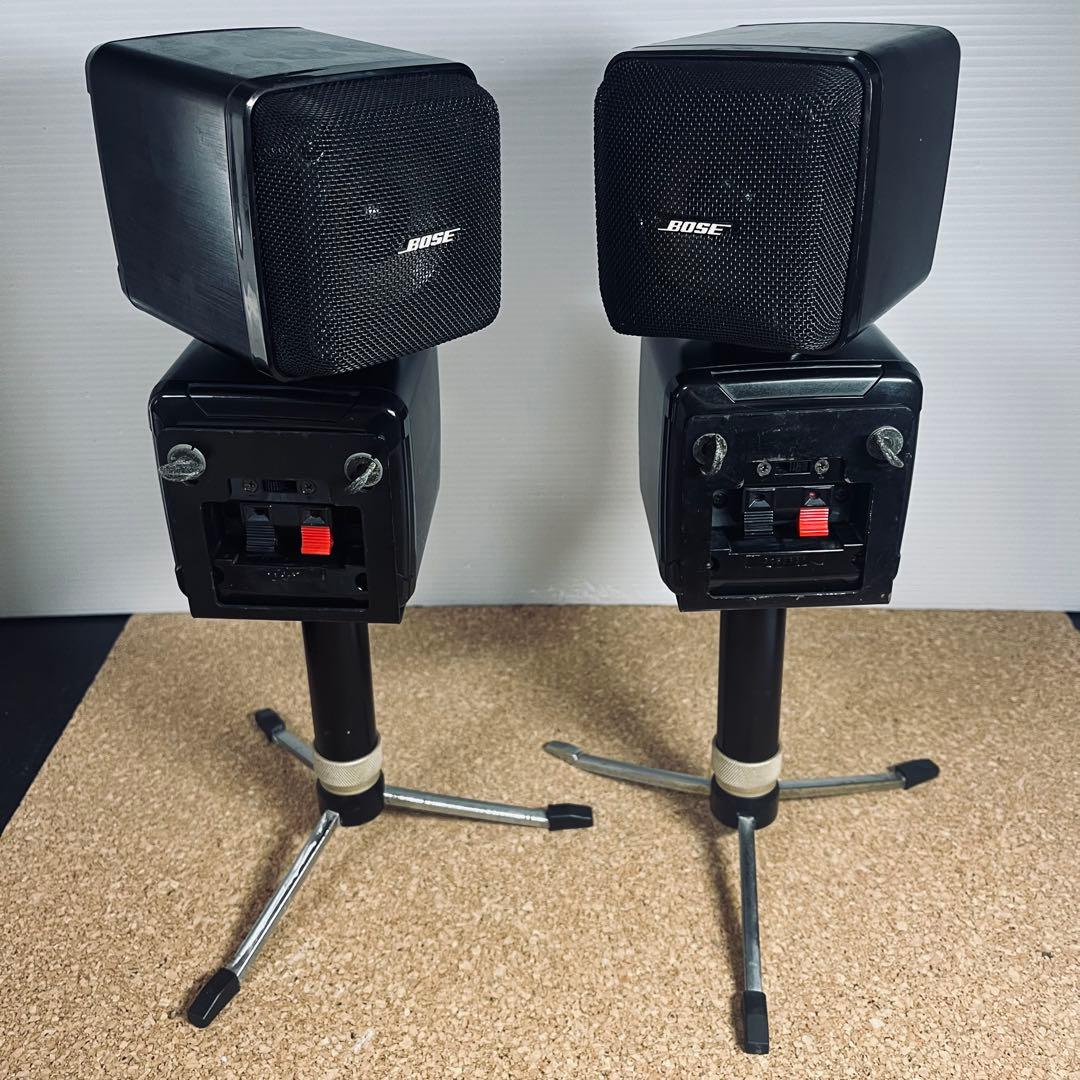 BOSEキューブスピーカーサテライトペア/501Z／専用スタンド2脚