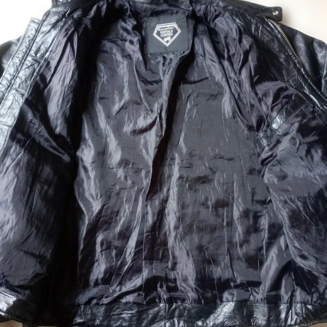 1点物ブラック雰囲気抜群！ヴィンテージ　カスタム　エイジング　バッファローレザー