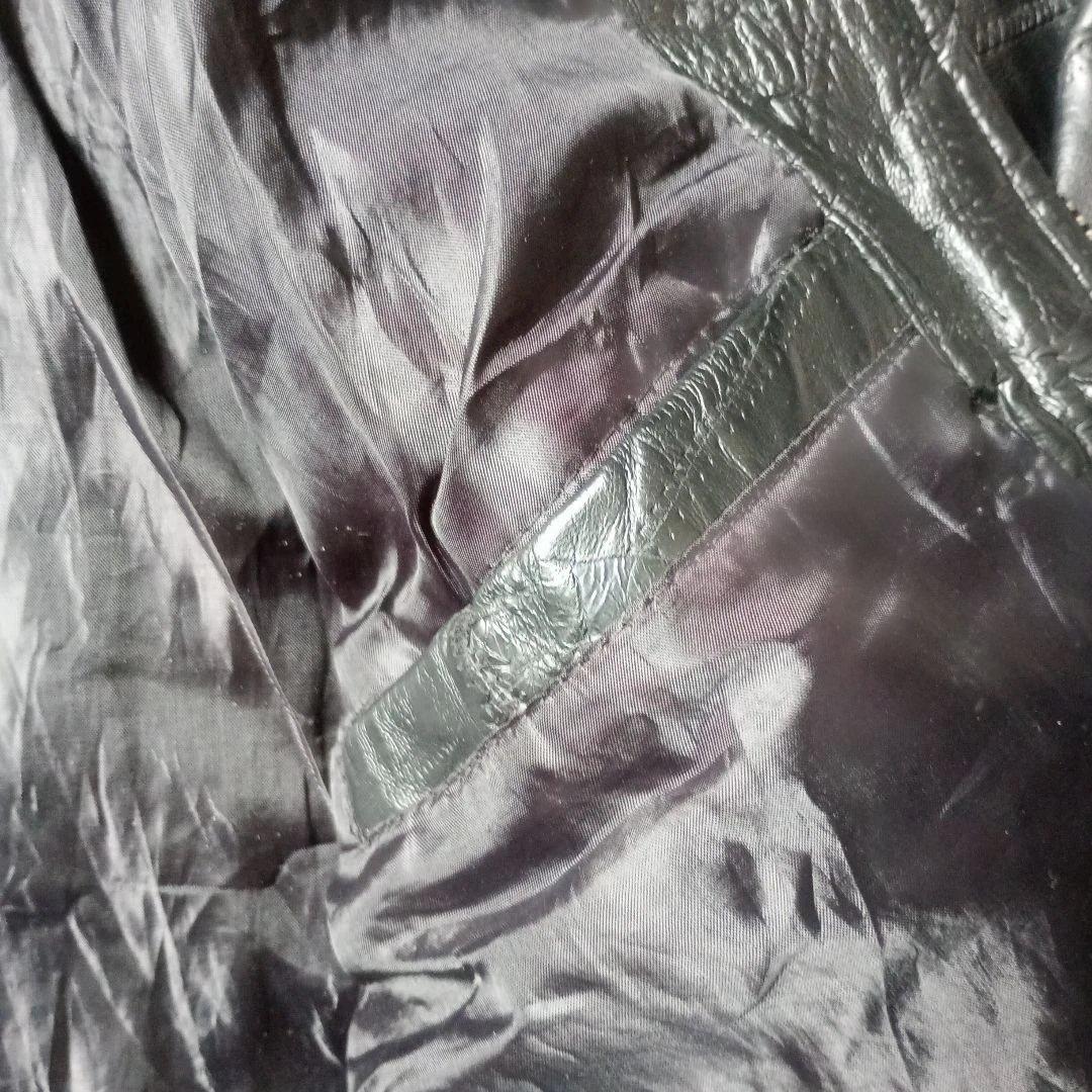 1点物ブラック雰囲気抜群！ヴィンテージ　カスタム　エイジング　バッファローレザー