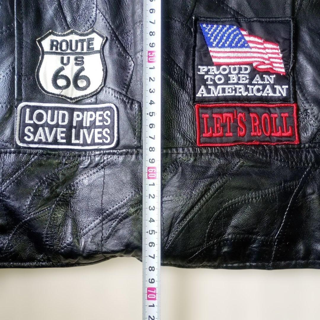 1点物ブラック雰囲気抜群！ヴィンテージ　カスタム　エイジング　バッファローレザー