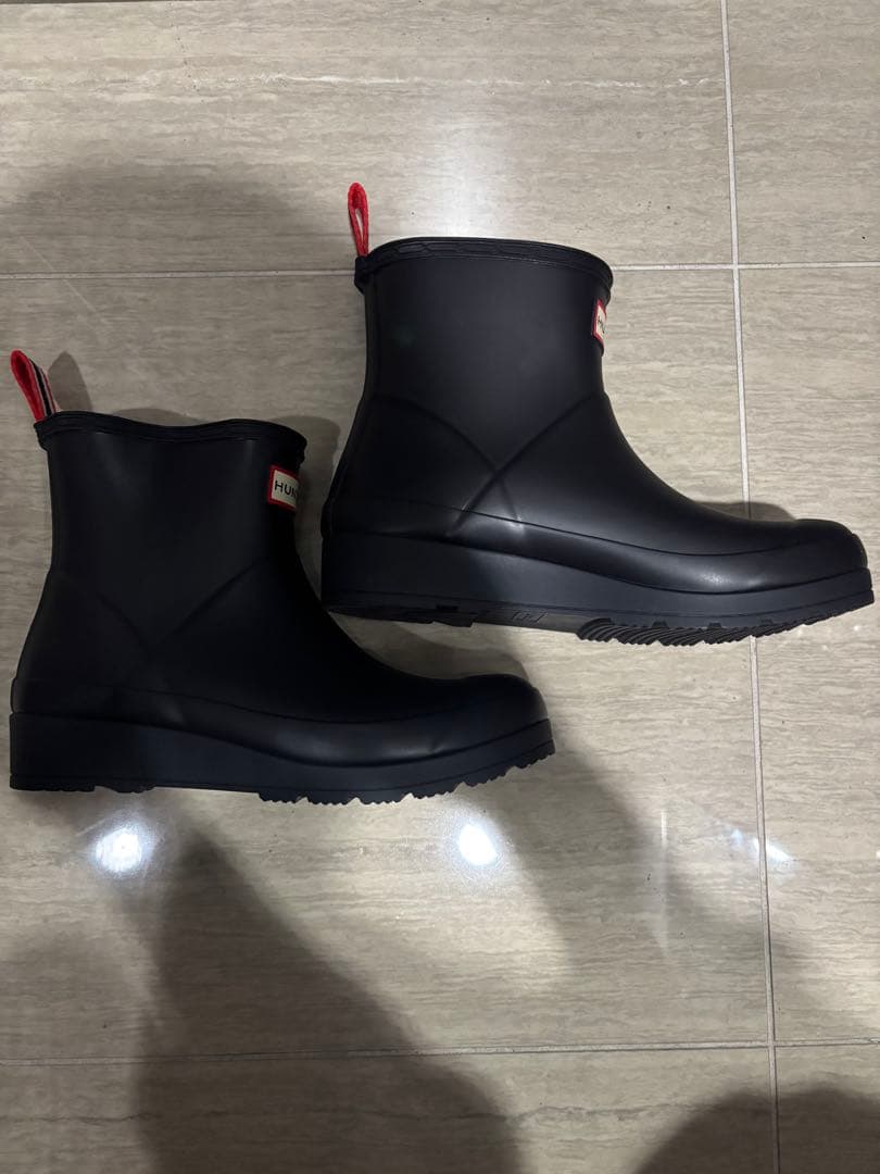 HUNTER ハンター ショートブーツ レインブーツ 23cm ブラック