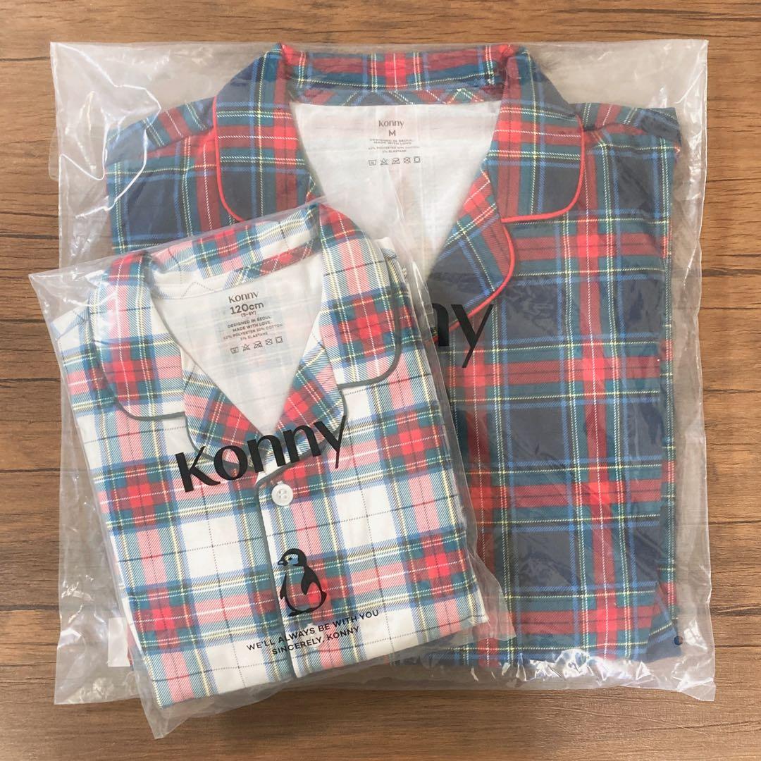 コニー ホリデー タータンチェック パジャマ セット 大人用 子供用