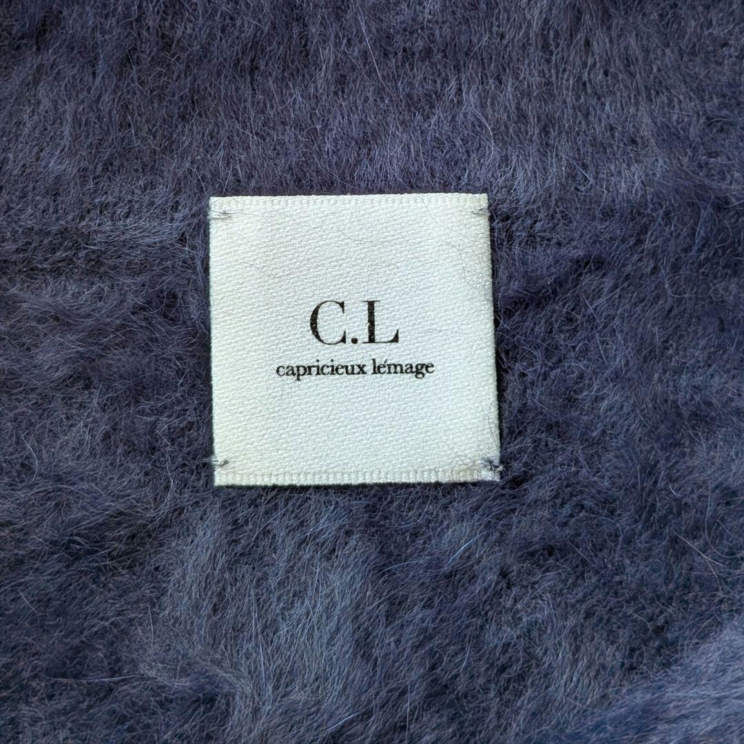 極美品✨️foxカシミアボートネックニット　カプリシュレマージュ　ネイビー