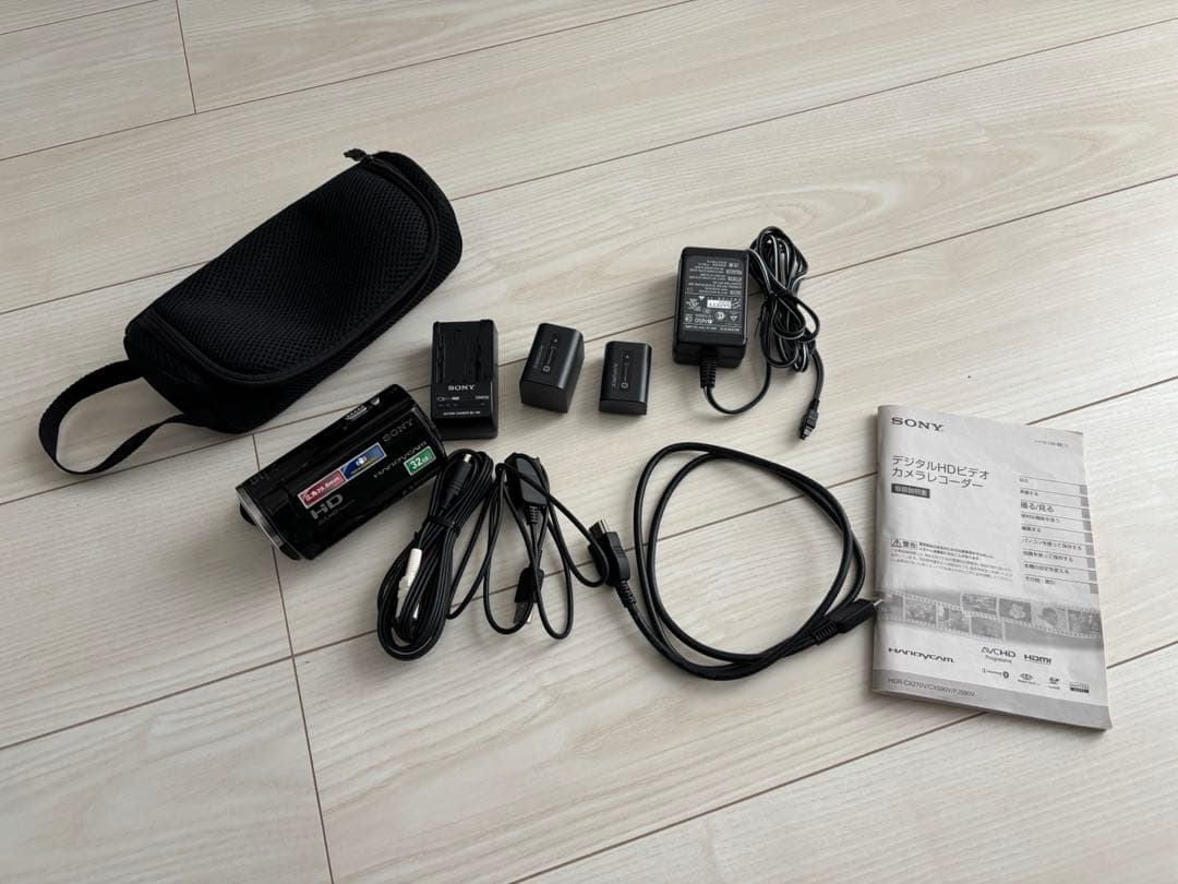 SONY HANDYCAM HDR-CX270バッテリー2個＆ケース付き