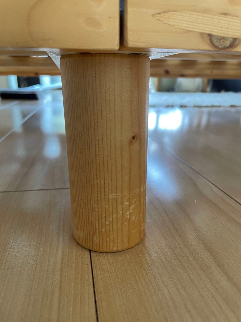 セミダブルベッドフレーム 天然木製 すのこ