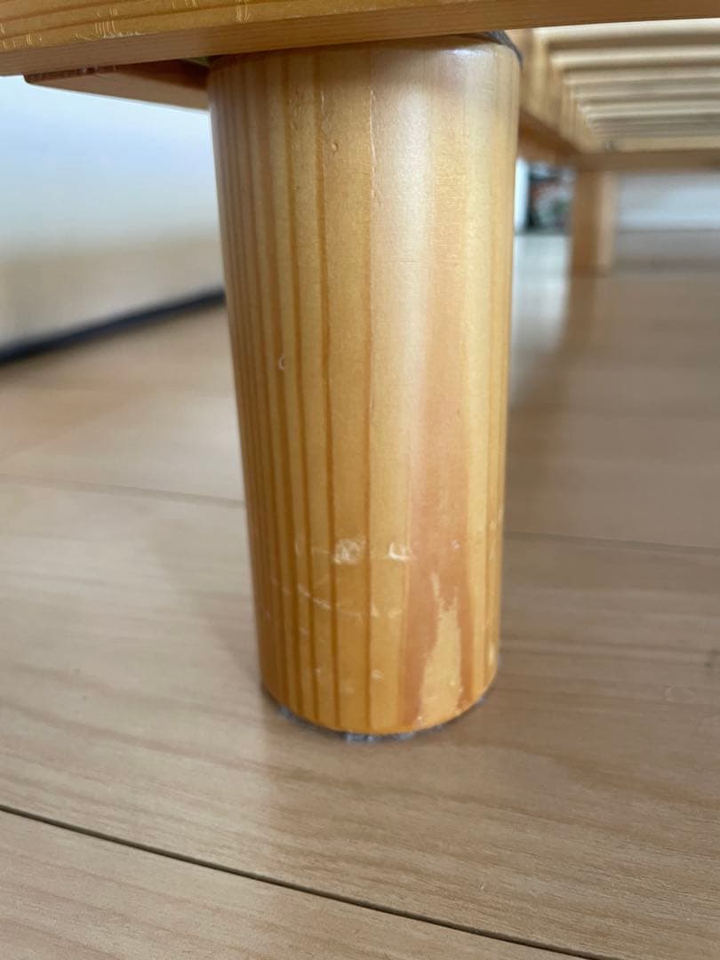 セミダブルベッドフレーム 天然木製 すのこ