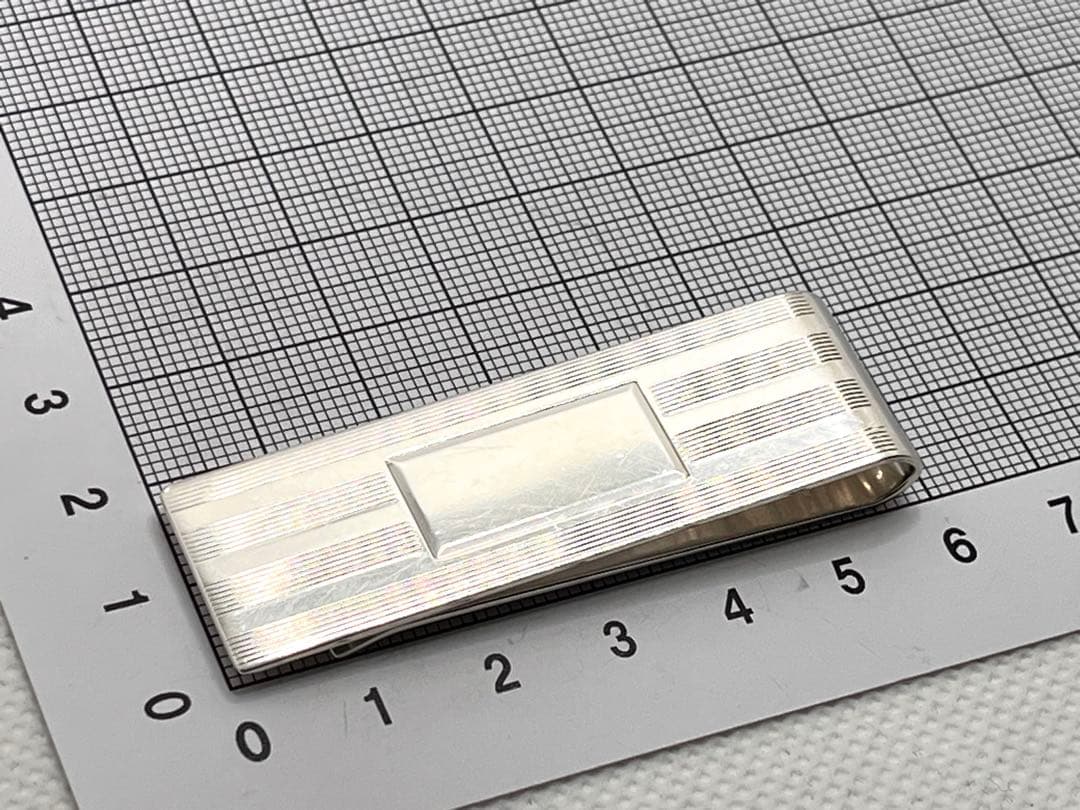 c432 ティファニー　エンジンターン　マネークリップ　シルバー　925