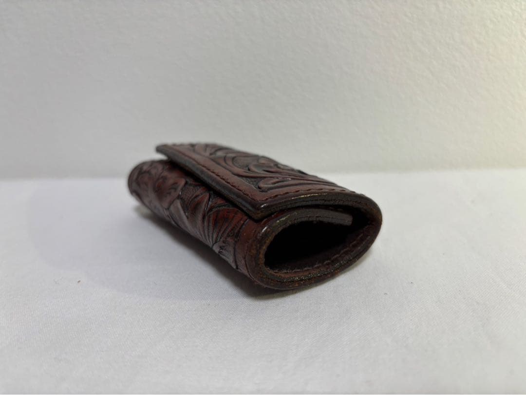 ALZUNI 長財布 バイカーズウォレット ブラウン メンズ アルズニ 中古