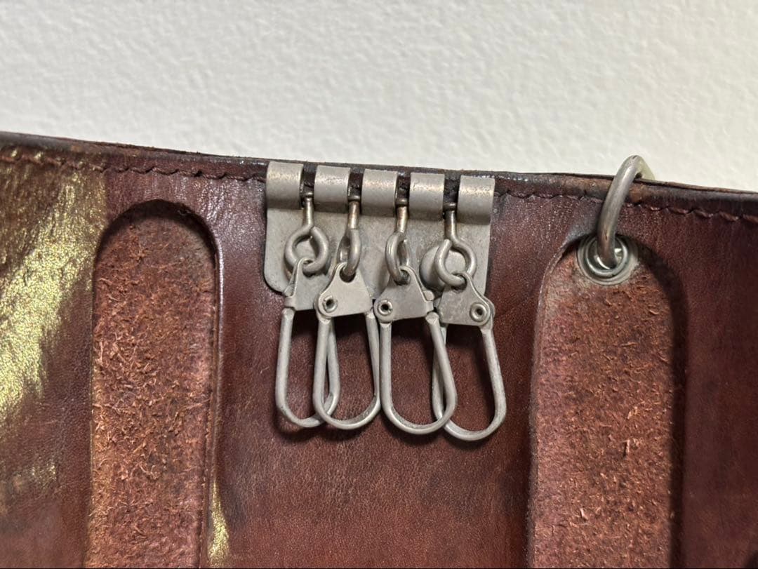 ALZUNI 長財布 バイカーズウォレット ブラウン メンズ アルズニ 中古