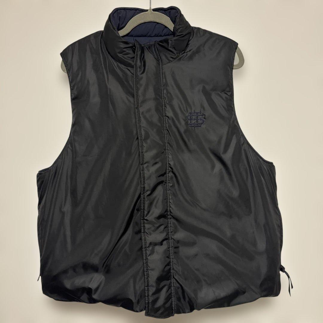 SEESEE リバーシブル　ダウンベスト 【BLACK/NAVY】