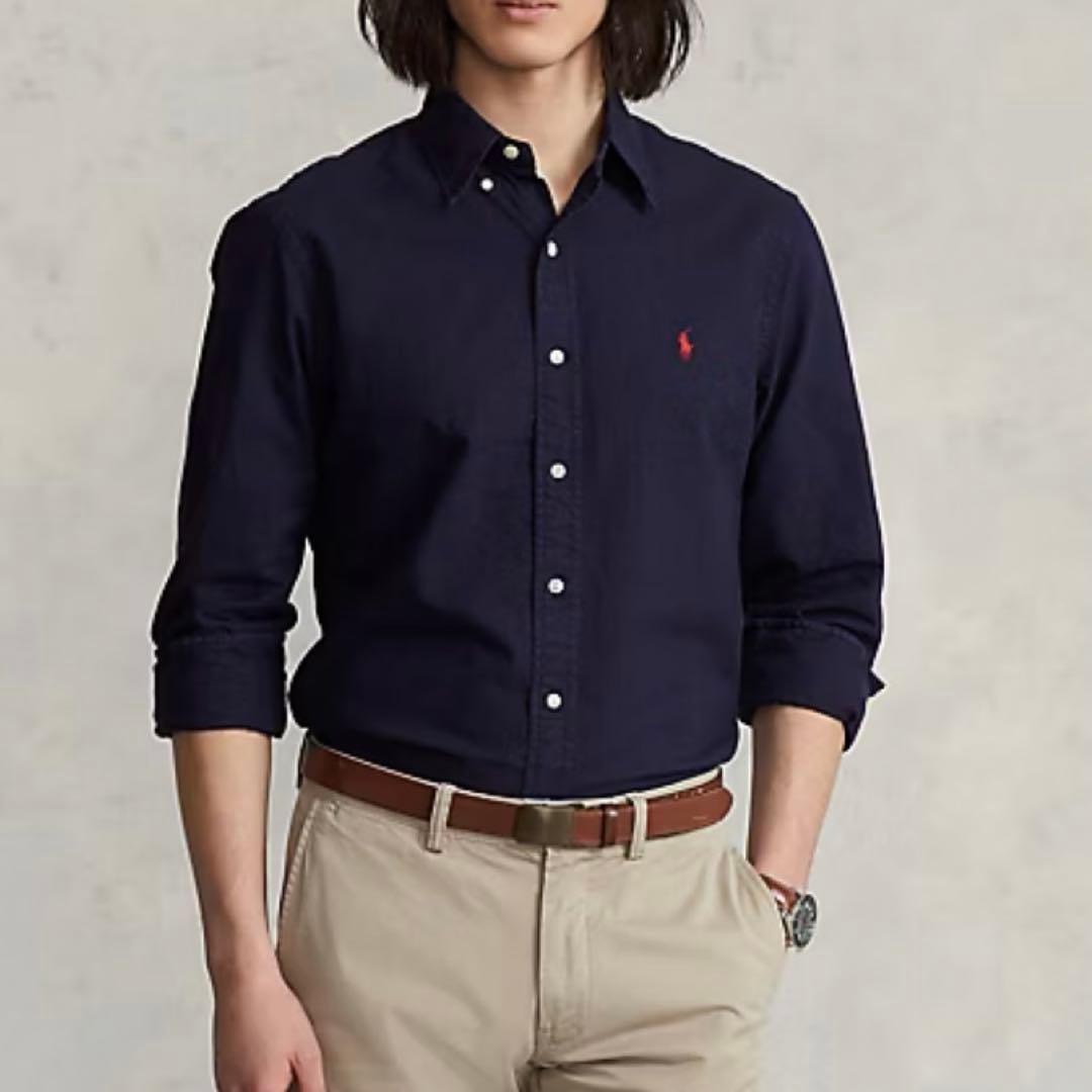 現行QR✨️ポロラルフローレン ガーメントダイオックスフォードシャツ ポニー S