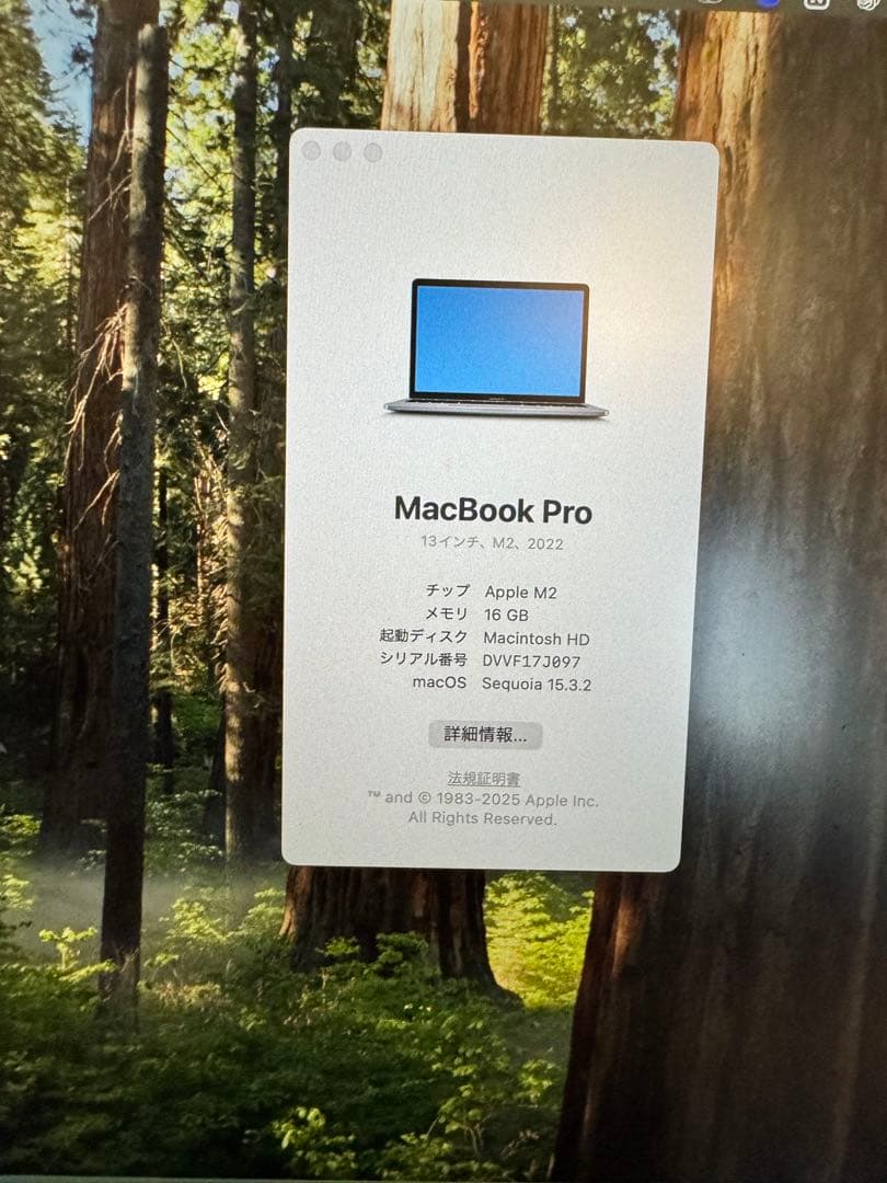 MacBook本体 MacBook Pro 2022 M2 / 16GB / SSD512