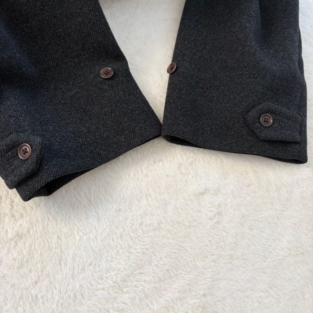 美品　バーバリー　ノバチェック　ロングコート　ウールコート　アンゴラ　着用感XL