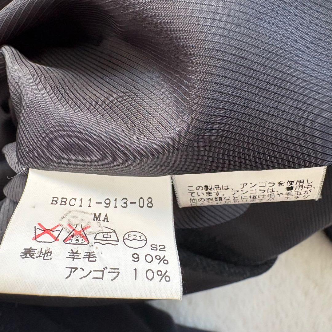 美品　バーバリー　ノバチェック　ロングコート　ウールコート　アンゴラ　着用感XL