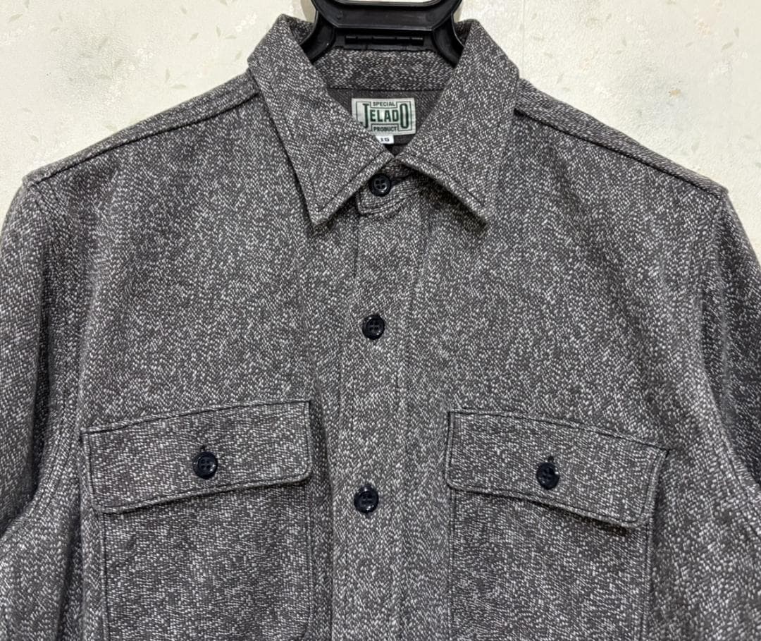 ＊JELADO ソルト＆ペッパー ごま塩 ネルシャツ トップス 15