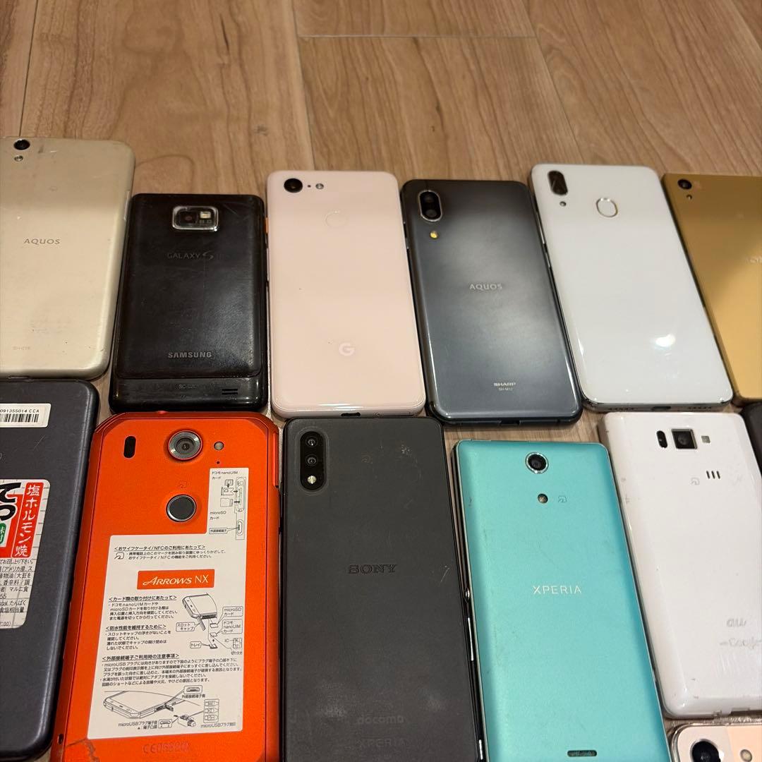 スマートフォン　アンドロイド　まとめ売り　ジャンク　部品取り　38台