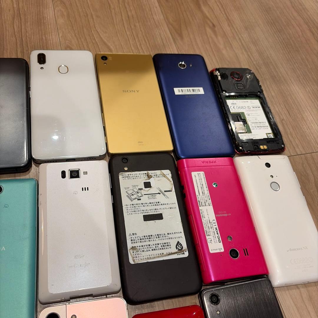 スマートフォン　アンドロイド　まとめ売り　ジャンク　部品取り　38台