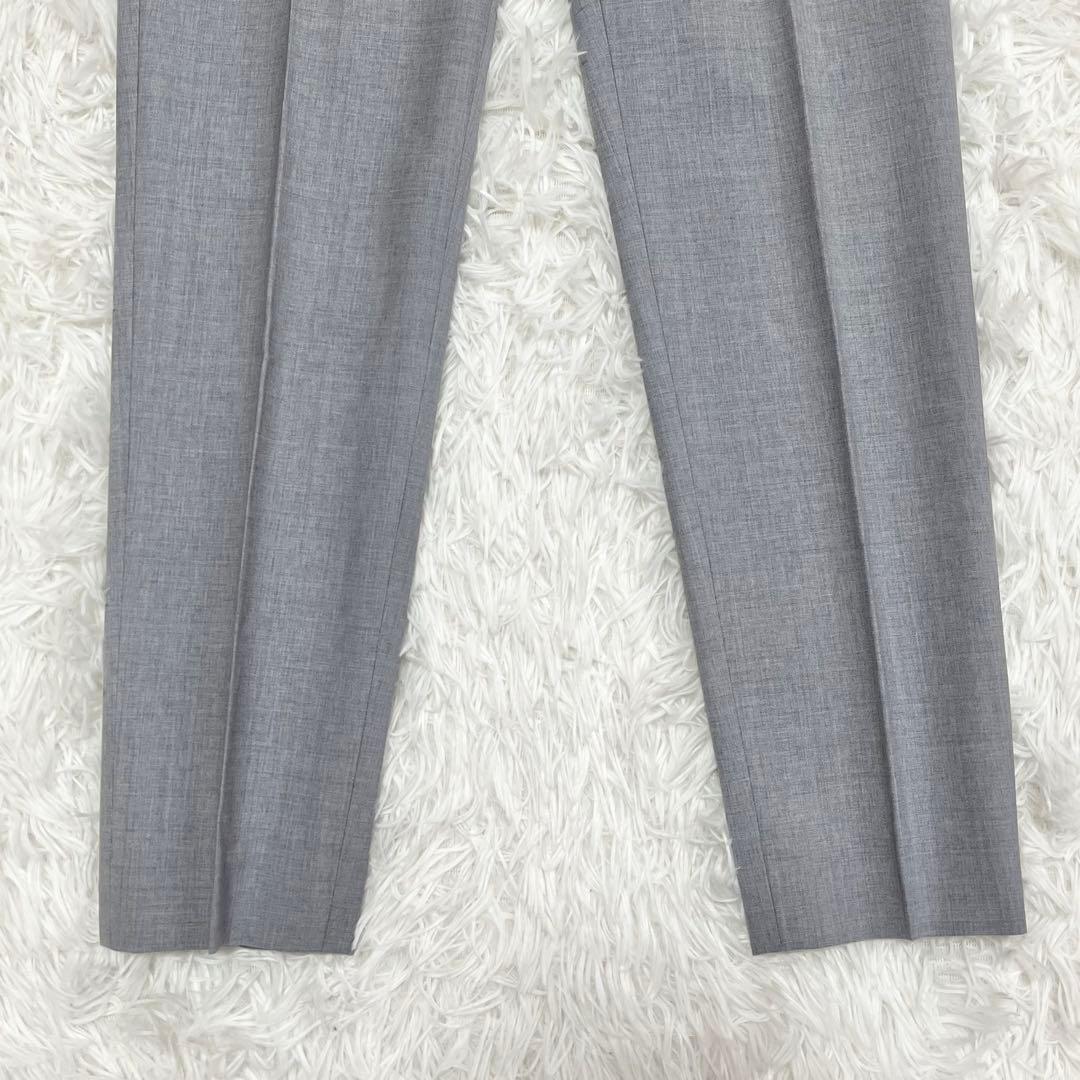 【美品】　セオリー　LANAI　TAILOR　パンツスーツ　ノーカラー　グレー