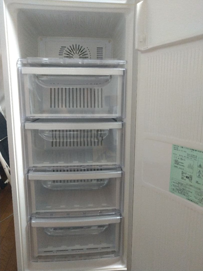 引き取り限定 MITSUBISHI 冷凍庫 MF-U12T-W 121L