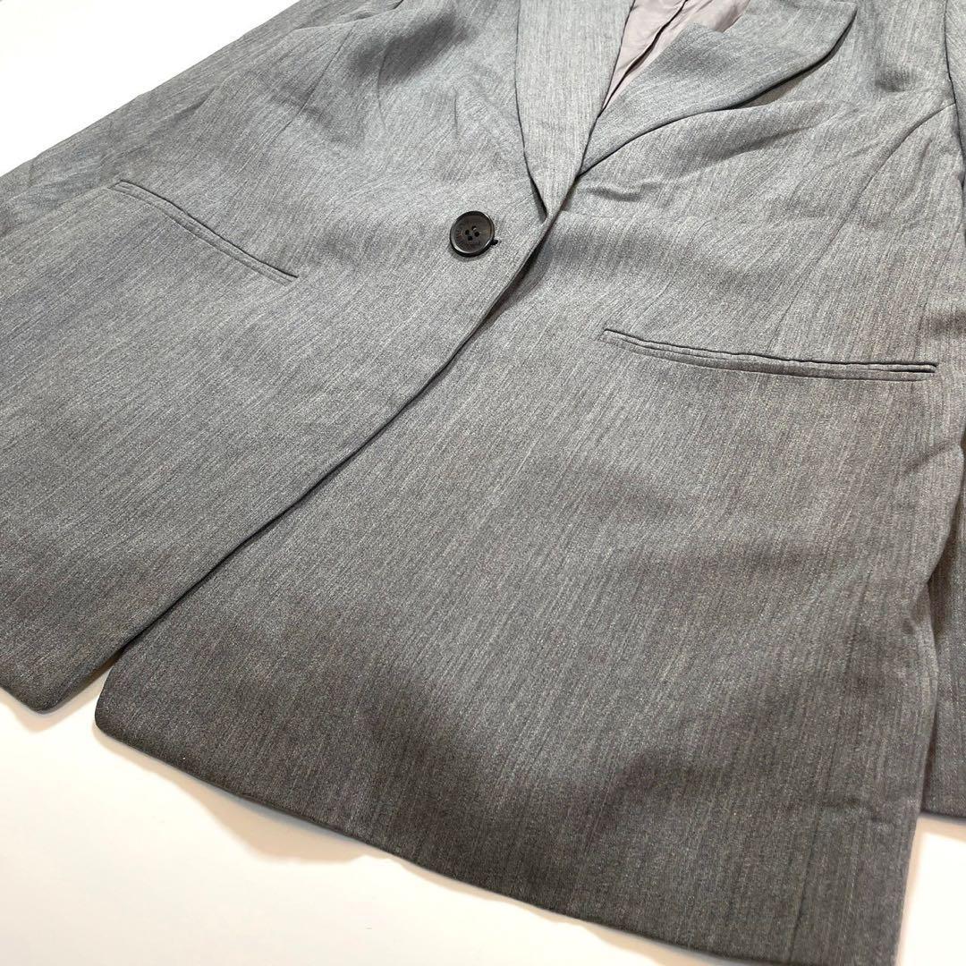 美品 バーバリーロンドン ウールシルク セットアップ パンツスーツ グレー 15