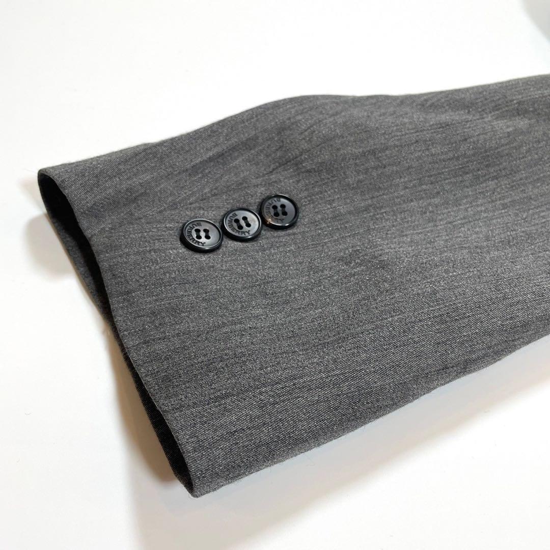 美品 バーバリーロンドン ウールシルク セットアップ パンツスーツ グレー 15