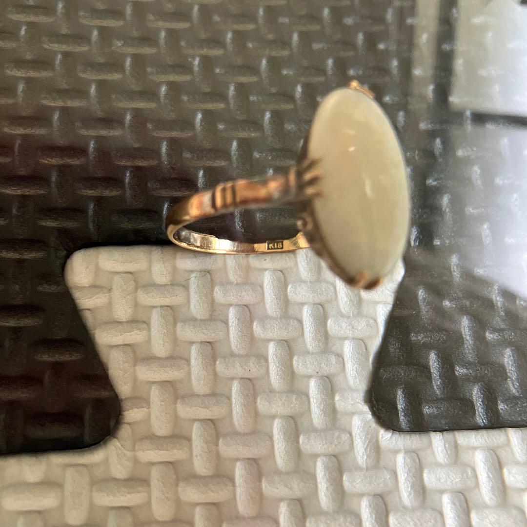 昭和レトロ　ヴィンテージ　アンティーク　指輪　リング　K18 ファッションリング