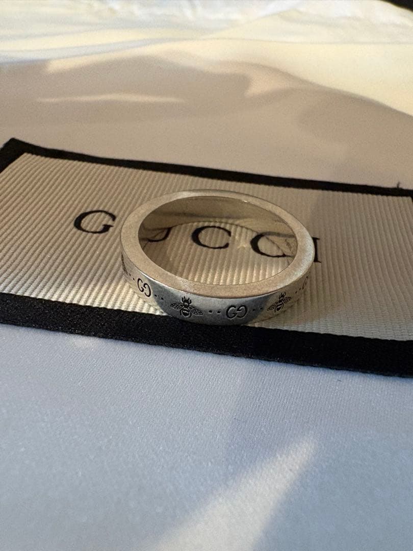 GUCCI ビーリング　silver925 20号