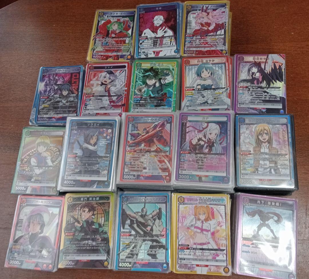 ユニオンアリーナ 引退品 18デッキ+ノーマルカード、ユニチケなど ユニアリ