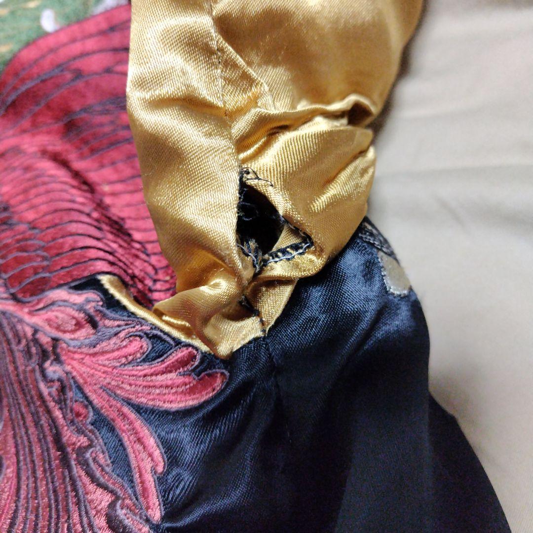 刺繍スカジャン 黒/金