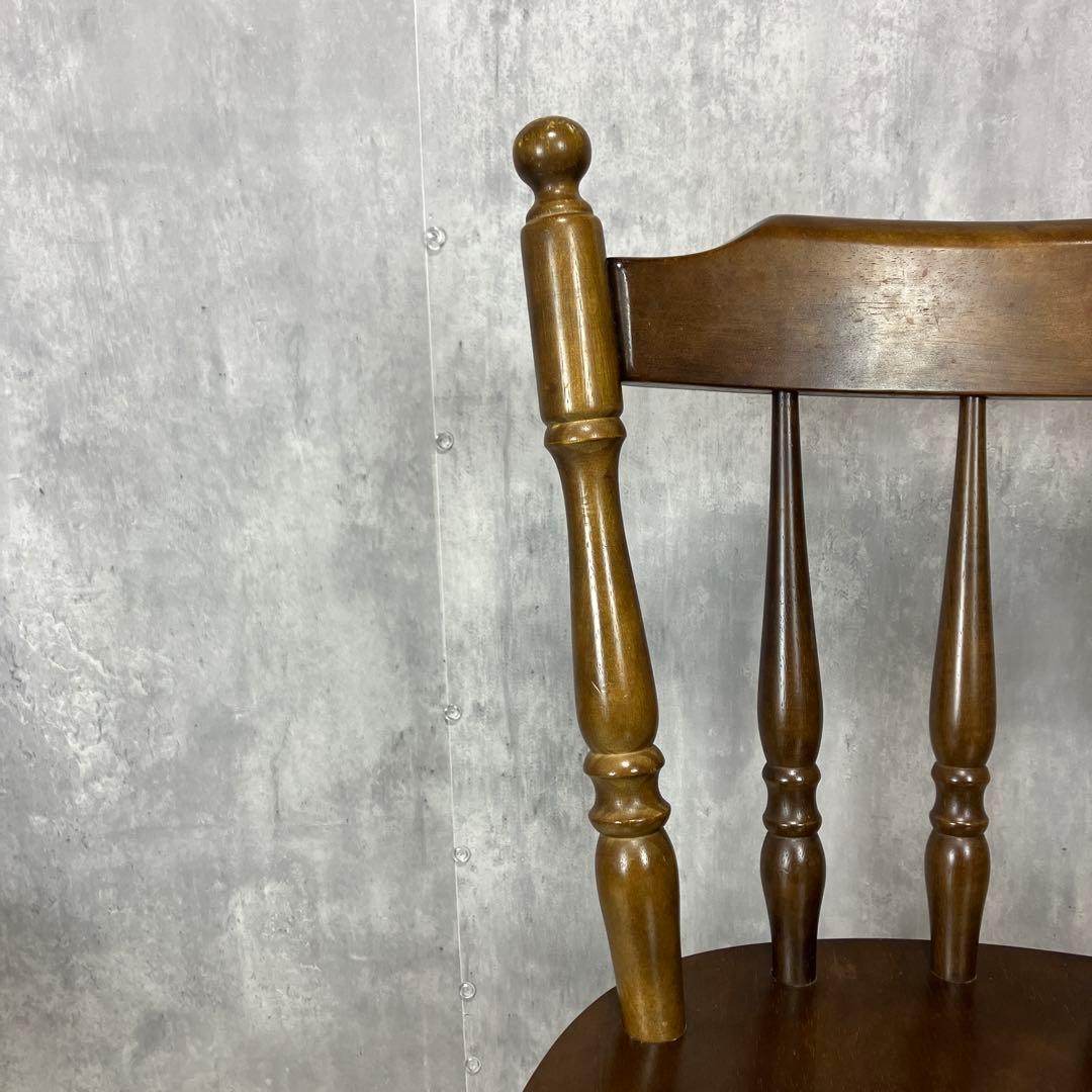 ウィンザーチェア ダイニングチェア 回転椅子アンティーク 2脚セット