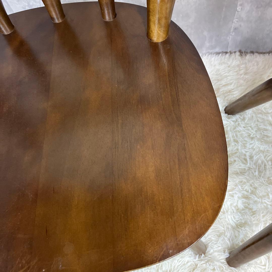 ウィンザーチェア ダイニングチェア 回転椅子アンティーク 2脚セット