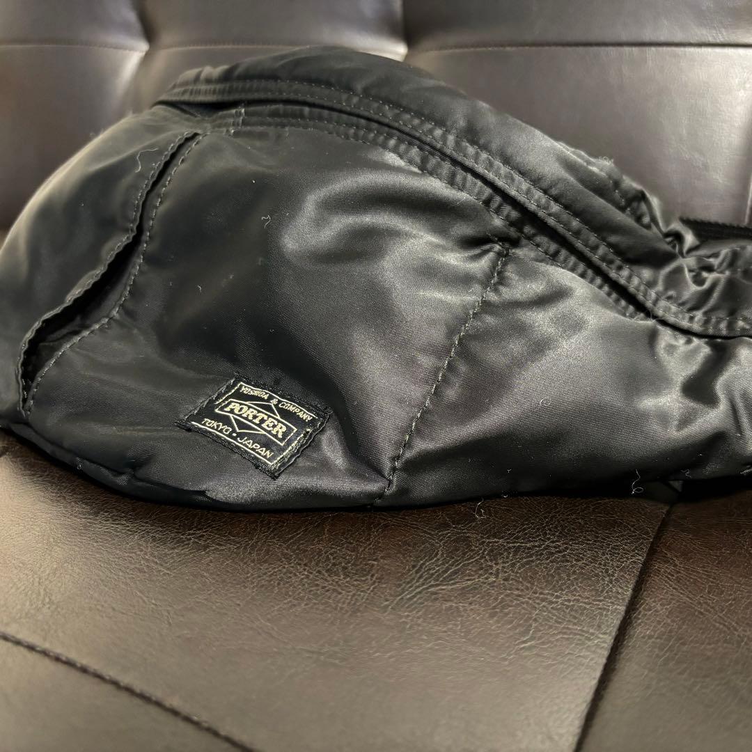 【美品】PORTER ポーター タンカー ウエストバッグ ボディバッグ ブラック