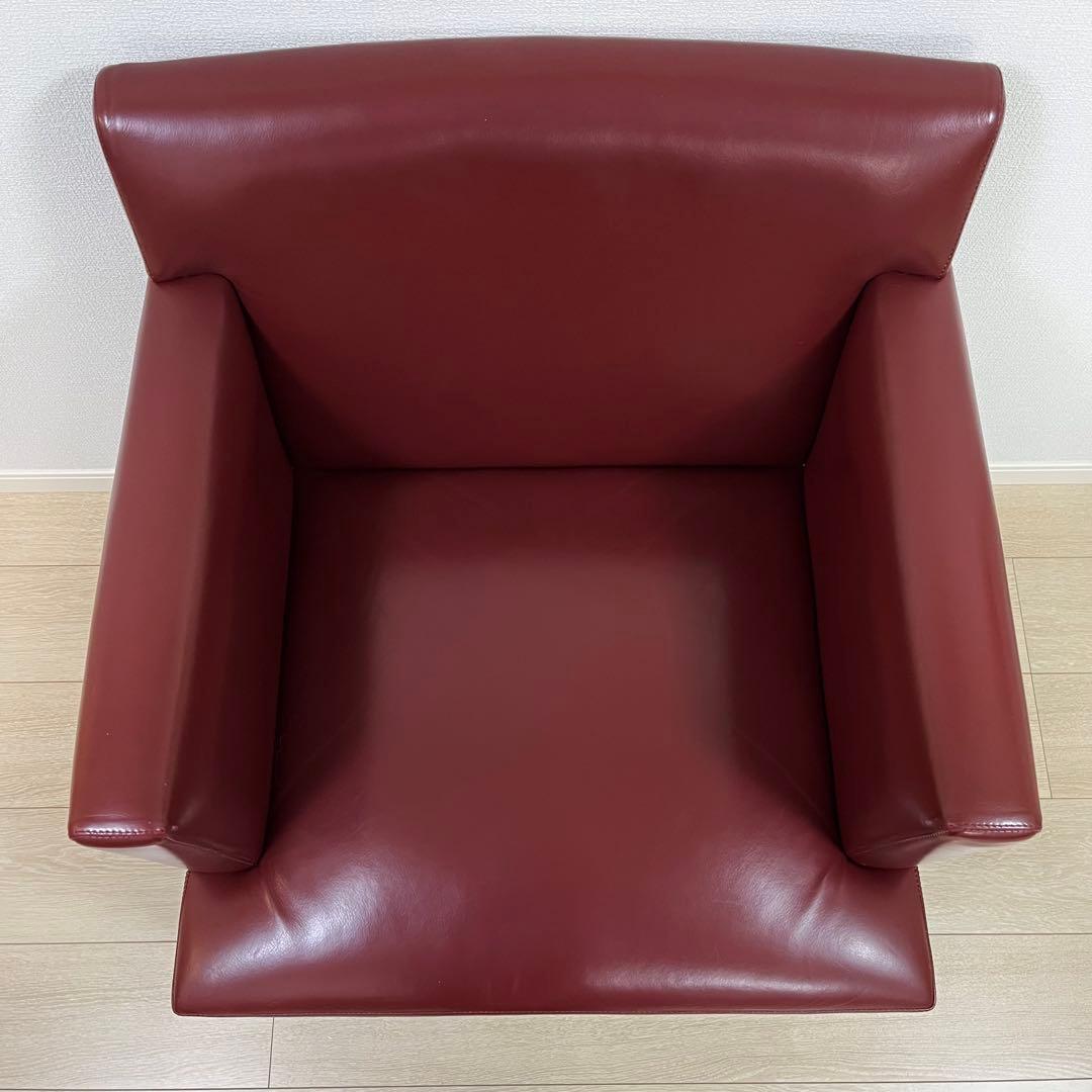 (け58)Cassina ixc. カッシーナイクスシー レザーアームチェア