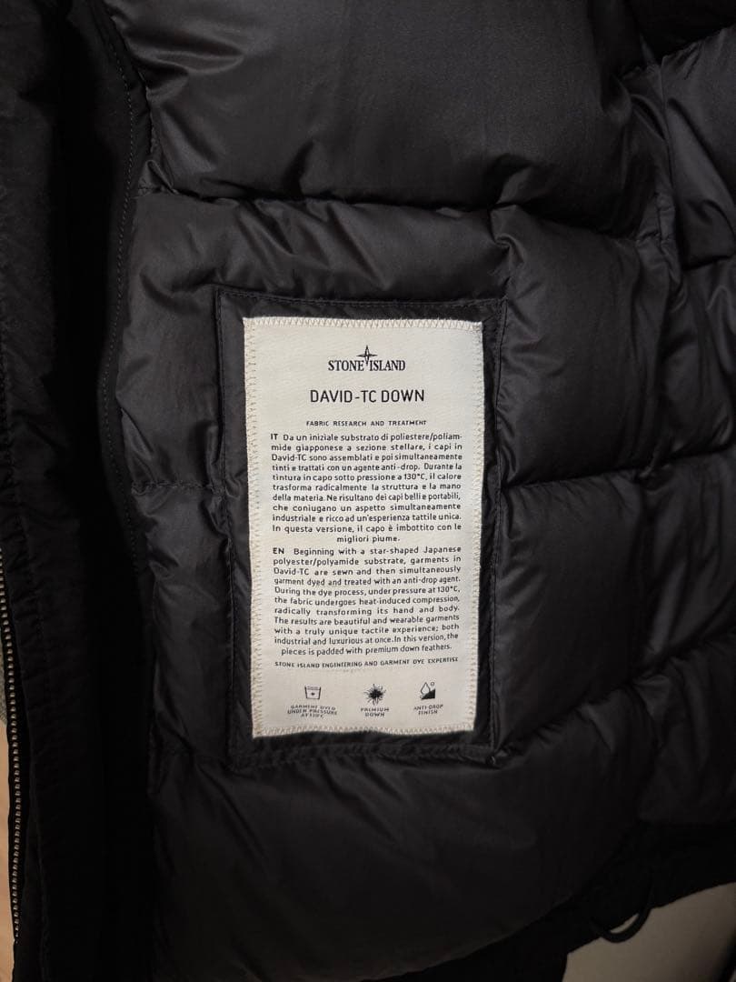 DAVID-TC_STONE  24aw ブラックダウンジャケット