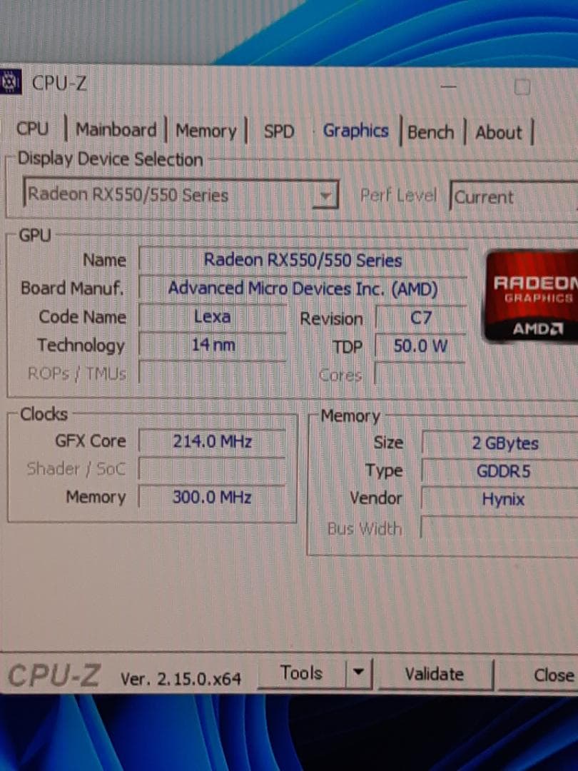 ゆま　第10世代MB・8GB・SSD128GB・RX550・Win11