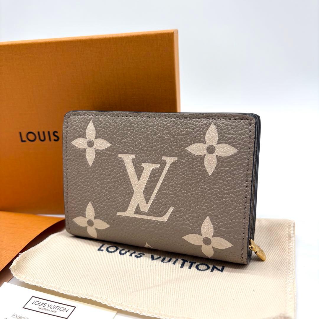 【未使用級 IC搭載】ルイヴィトン アンプラント バイカラー クレア 二つ折り