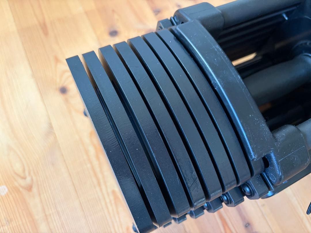 [ほぼ新品]TOP FILM ブロックダンベル 可変式ダンベル42kg②