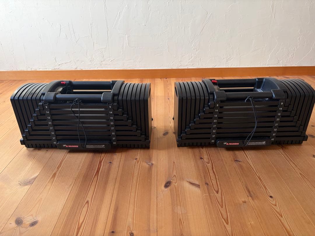 [ほぼ新品]TOP FILM ブロックダンベル 可変式ダンベル42kg②