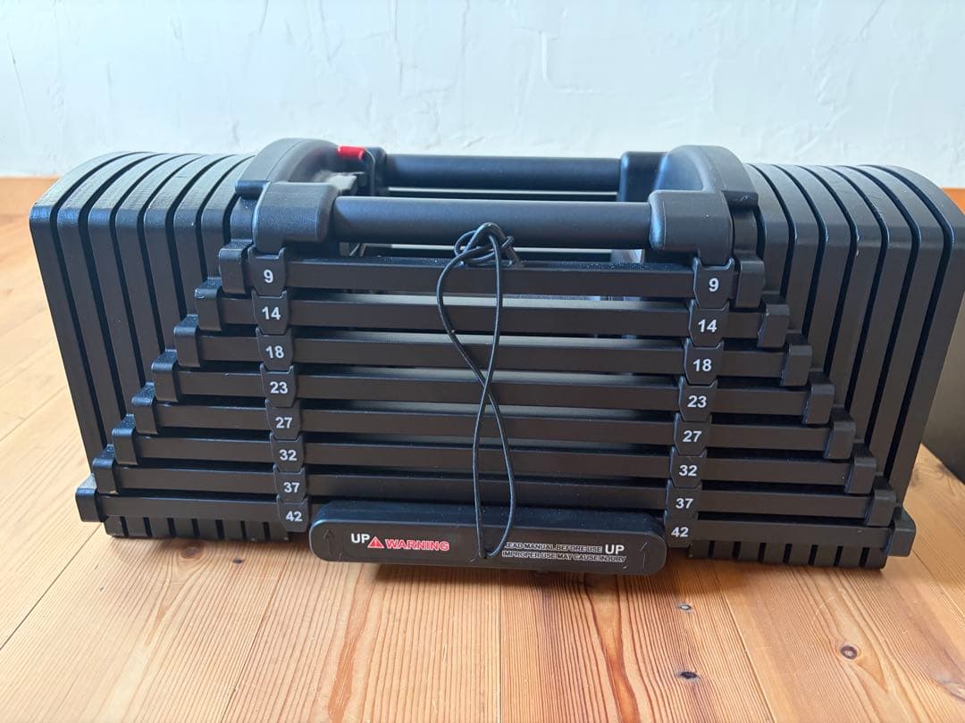 [ほぼ新品]TOP FILM ブロックダンベル 可変式ダンベル42kg②