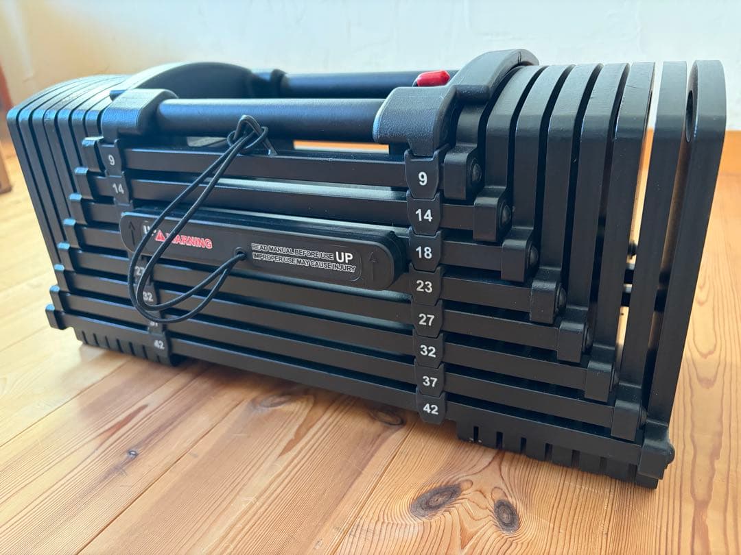 [ほぼ新品]TOP FILM ブロックダンベル 可変式ダンベル42kg②