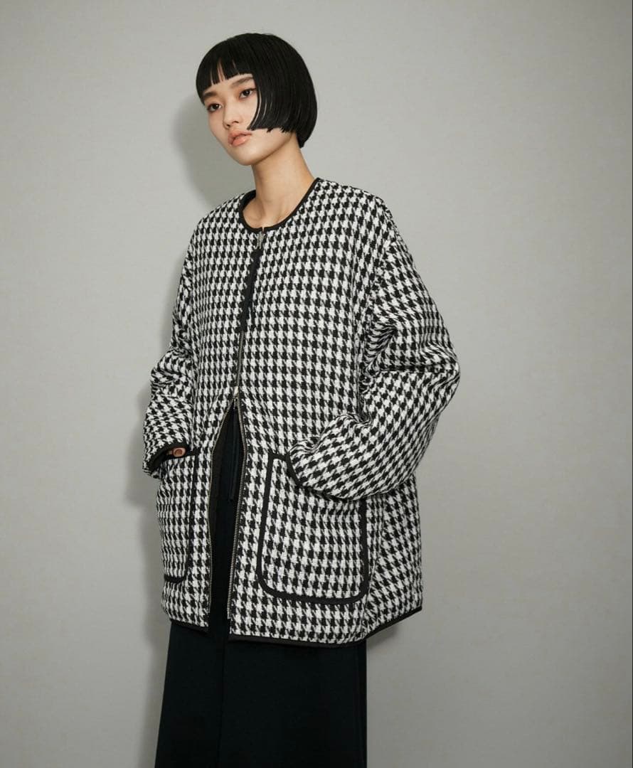 kanakana　ADAM ET ROPE' リバーシブルツイードブルゾン